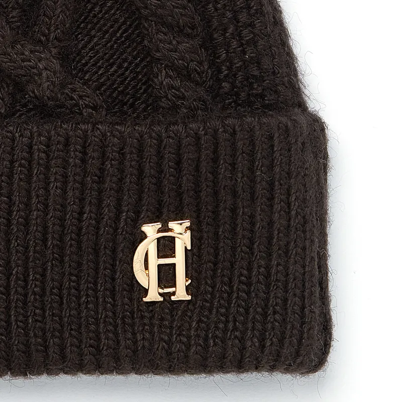 Holland Cooper Cortina Bobble Hat - Chocolate Mink-1