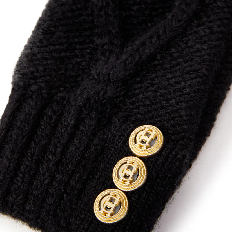 Holland Cooper Cortina Fingerless Gloves - Black-2