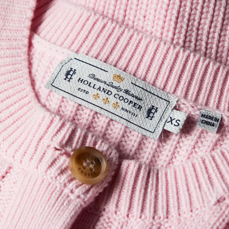 Holland Cooper Cotswold Cardigan - Soft Pink-6