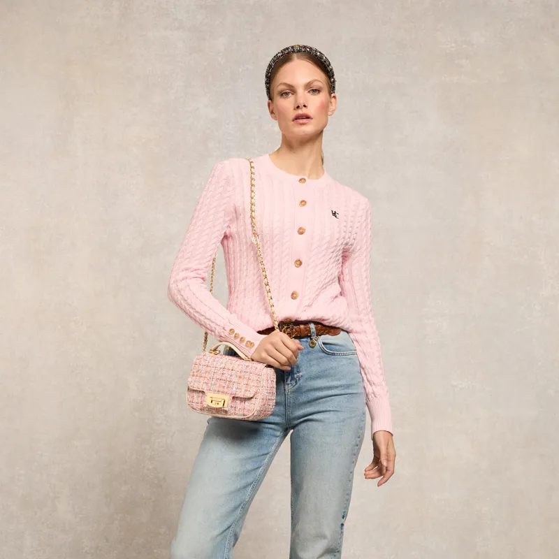 Holland Cooper Cotswold Cardigan - Soft Pink-3