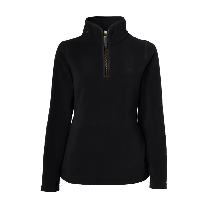 Holland Cooper Country Fleece Quarter Zip - Black