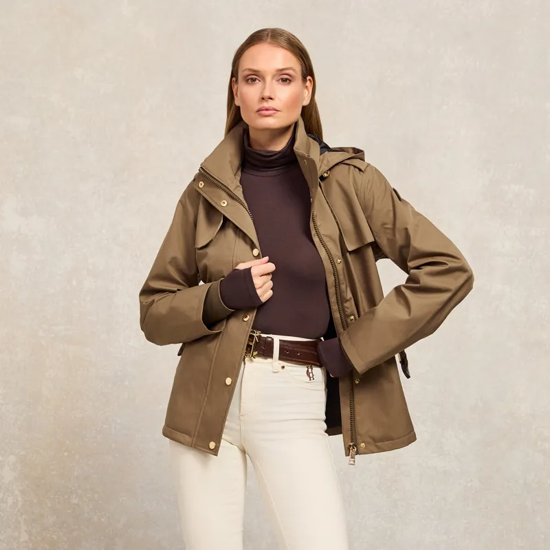Holland Cooper Rosedale Waterproof Jacket - Mink-1
