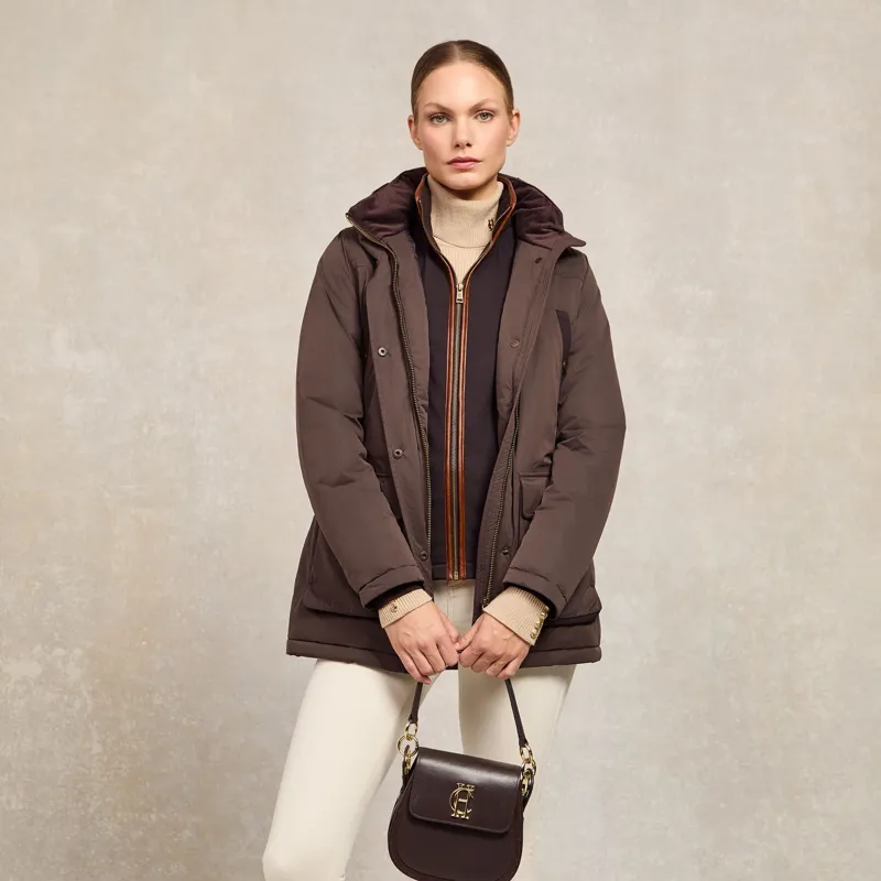 Holland Cooper Stamford Country Coat - Chocolate-7
