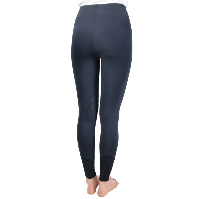 Hy Equestrian Children's Selah Competition Riding Tights - Navy-1