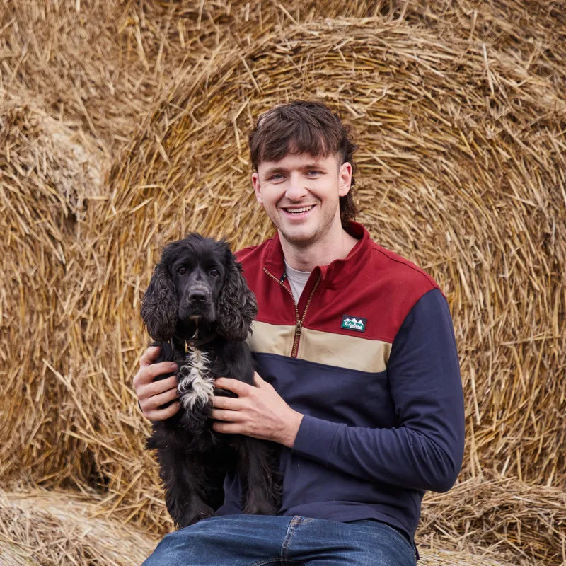 Ridgeline Mens Back Slider Rugby Top - Navy Multi-2