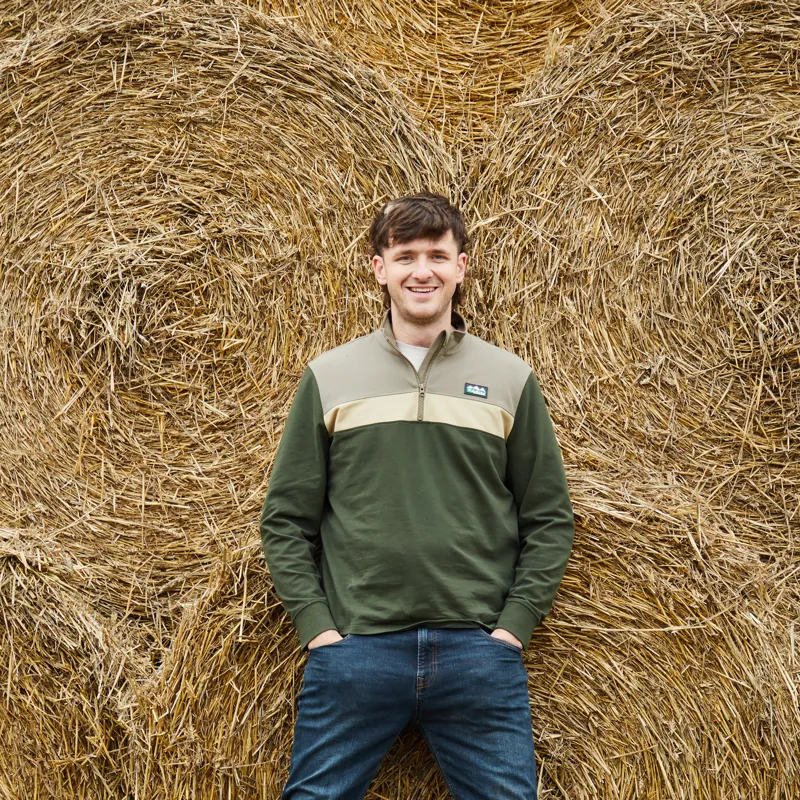 Ridgeline Mens Back Slider Rugby Top - Olive Multi-2