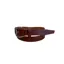 Hide and Collar Leather Belt Nickel Horse Buckle Slim - Tan