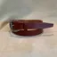 Hide and Collar Leather Belt Brass Horse Buckle - Tan