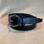 Hide and Collar Leather Belt Brass Horse Buckle - Black