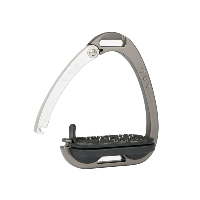 LeMieux Vector Control Stirrups - Carbon/Silver-1