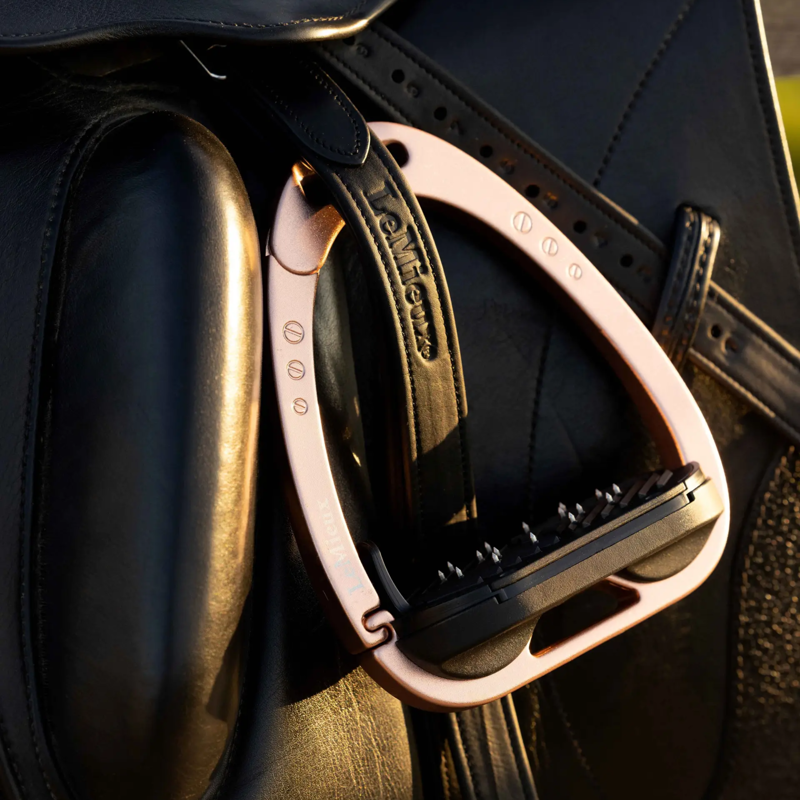LeMieux Vector Control Stirrups - Rose Gold-3