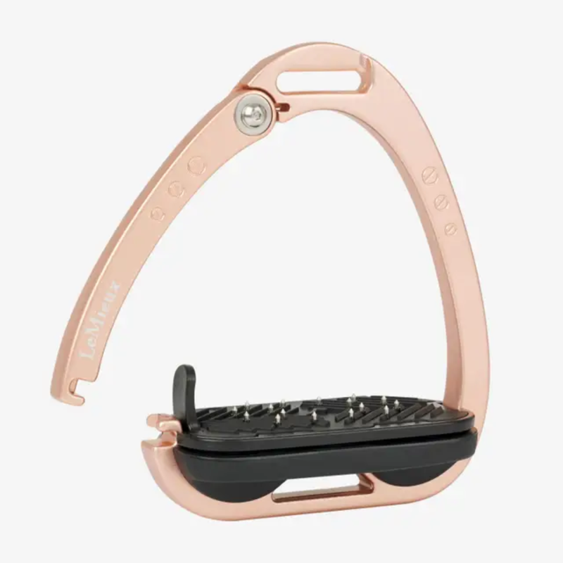 LeMieux Vector Control Stirrups - Rose Gold-1