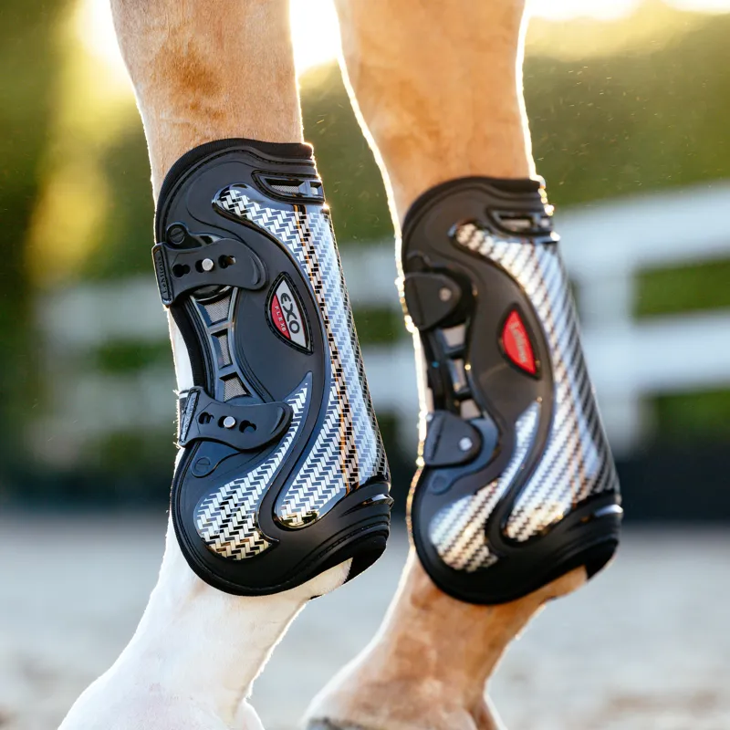 LeMieux EXO Flex Tendon Boot - Black/Silver-3