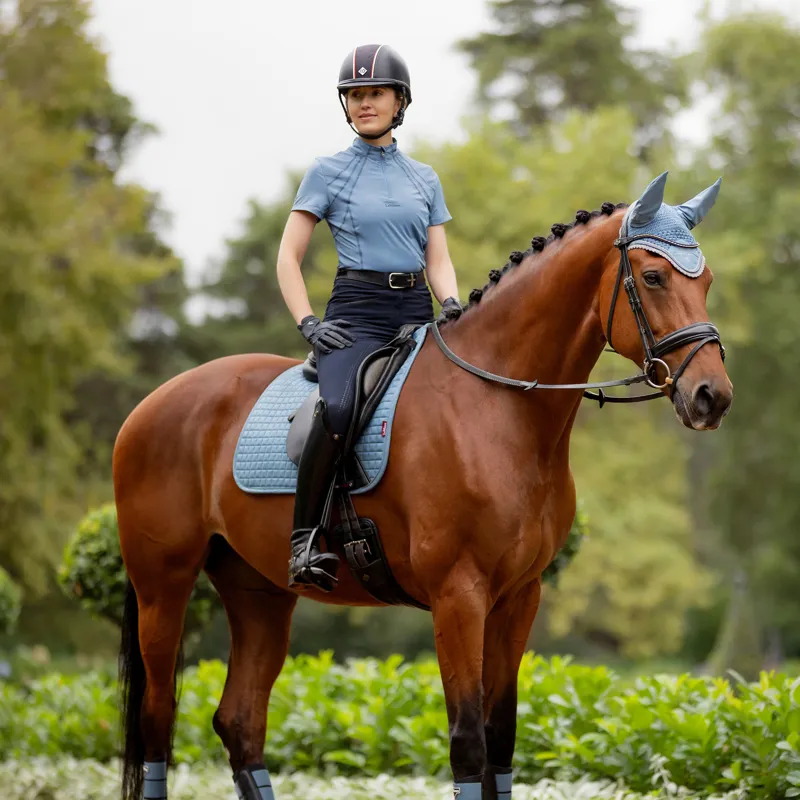 LeMieux Mia Mesh Short Sleeve Base Layer - Ice Blue-7