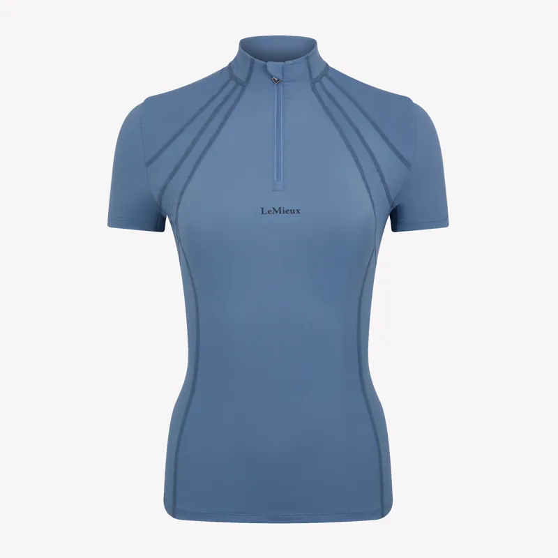 LeMieux Mia Mesh Short Sleeve Base Layer - Ice Blue