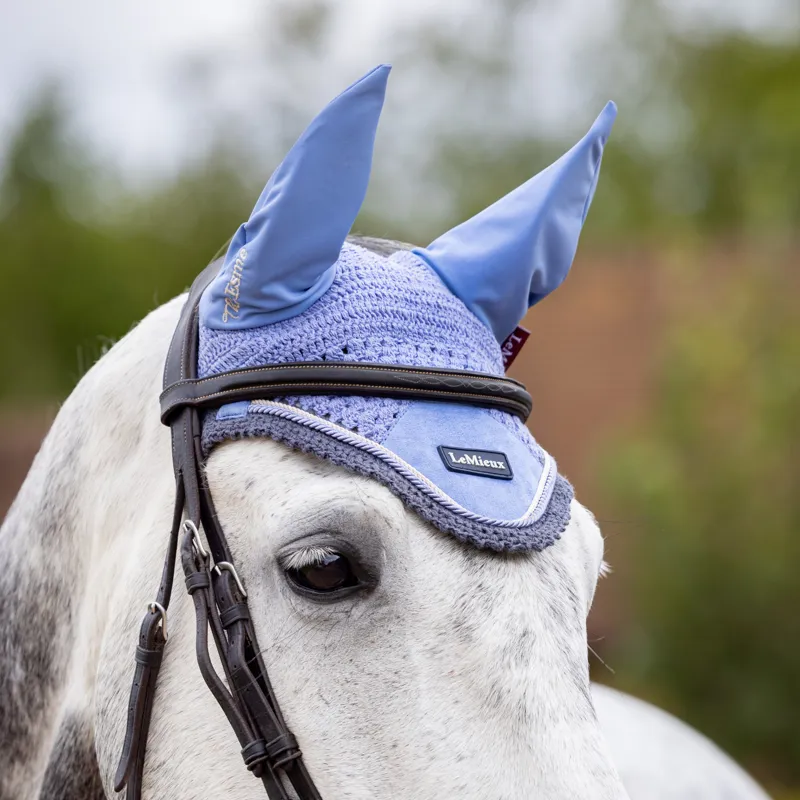 LeMieux Esme Fly Hood - Corn Blue-2