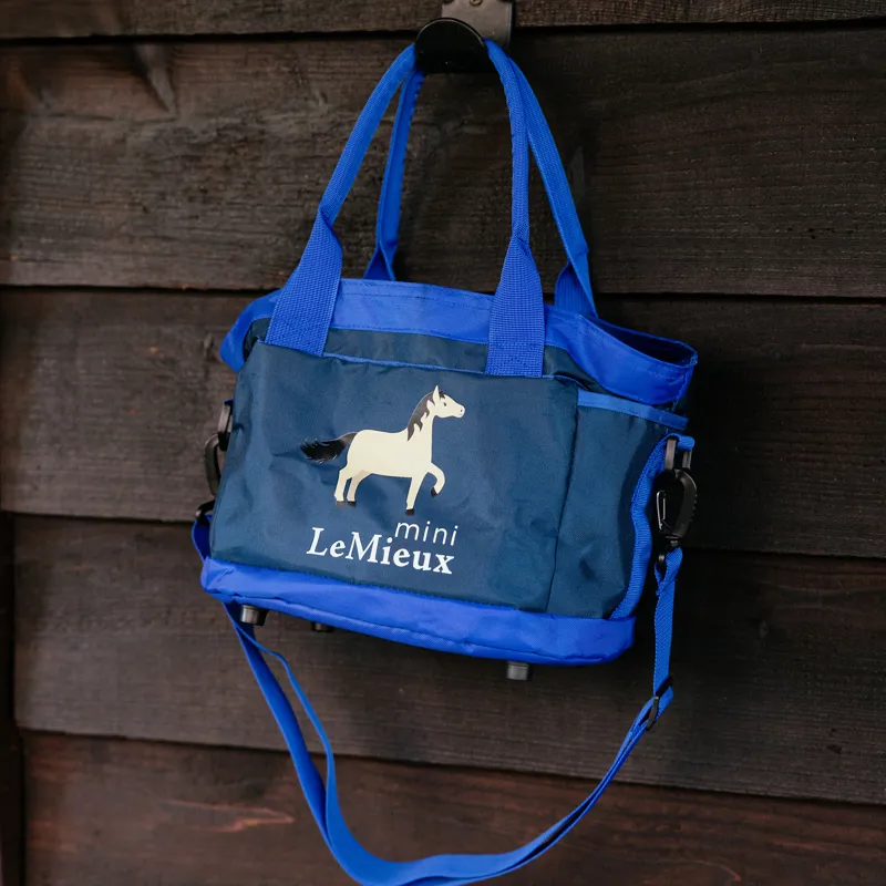 LeMieux Mini Grooming Set - Benetton Blue Flower-3