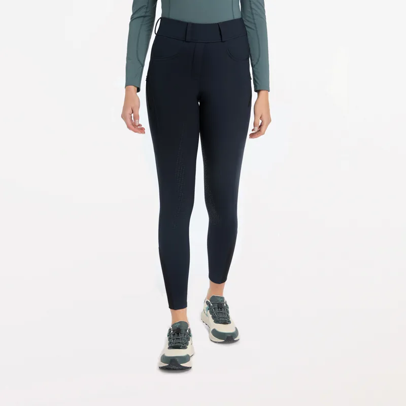 LeMieux Ladies Amy Brushed Breggings - Navy-2
