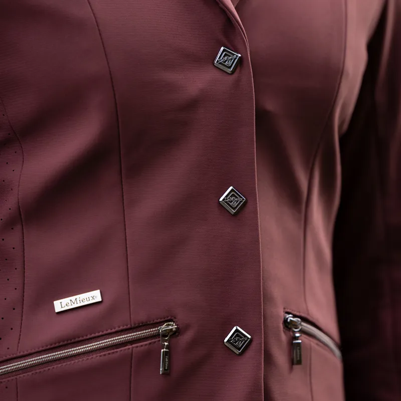 LeMieux Junior Pro Show Jacket -Burgundy-1
