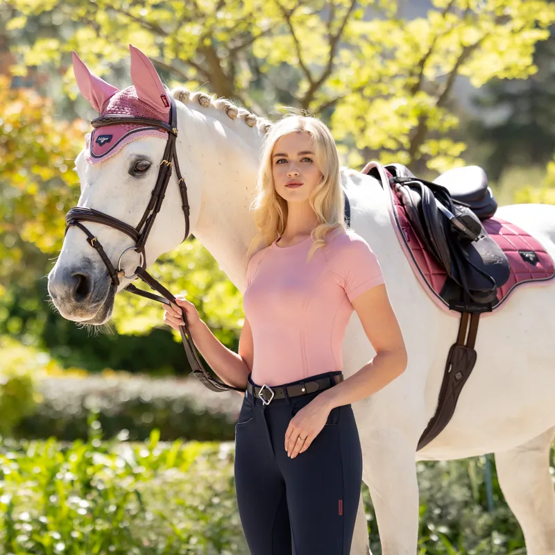 LeMieux Britney Seamless Short Sleeve Top - Blossom-5