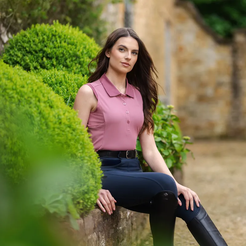 LeMieux Marissa Sleeveless Polo - Peony-4