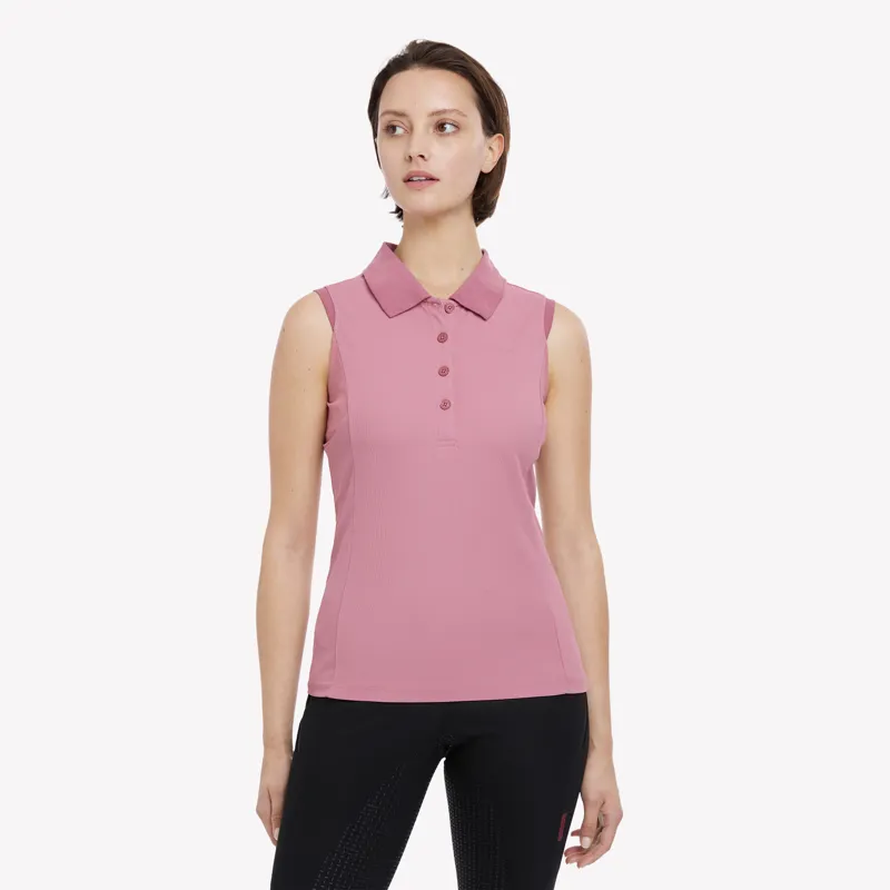 LeMieux Marissa Sleeveless Polo - Peony-1