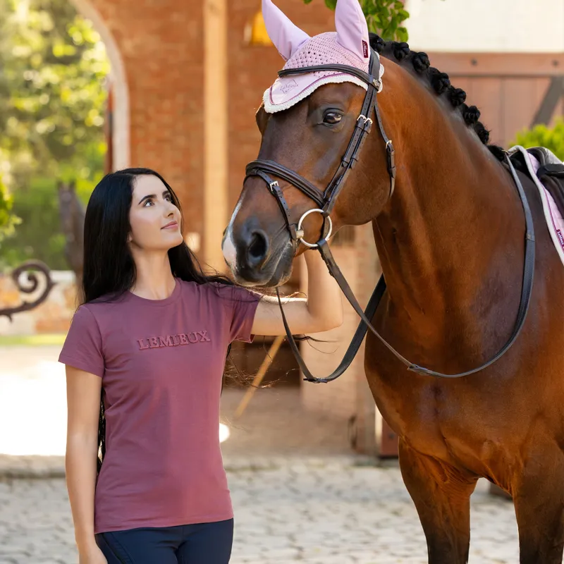 LeMieux Ladies Classique T-Shirt - Rosewood-3
