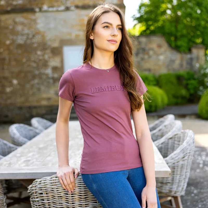 LeMieux Ladies Classique T-Shirt - Rosewood-1