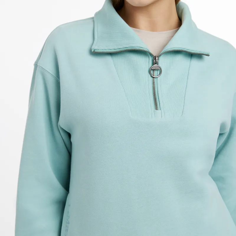 LeMieux Keira Quarter Neck Sweat - Aqua-2