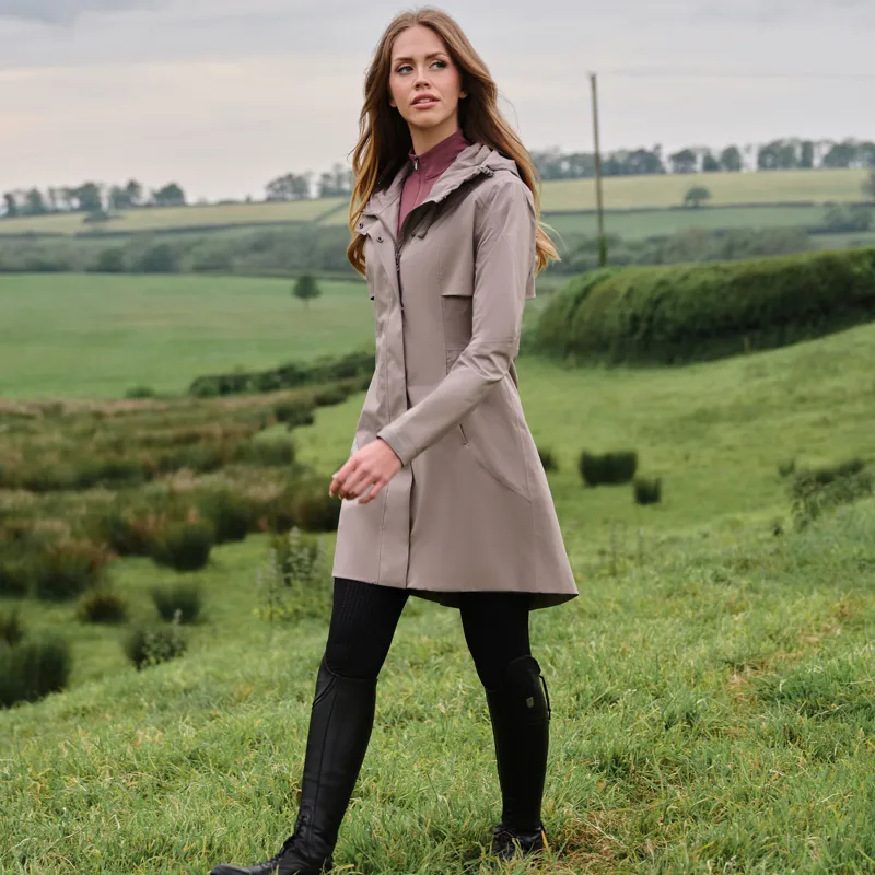 LeMieux Grace Long Rain Jacket - Pecan-5