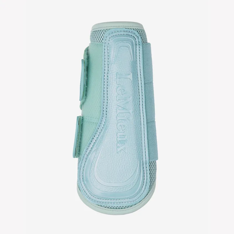 LeMieux Arika Mesh Brushing Boots - Aqua-1
