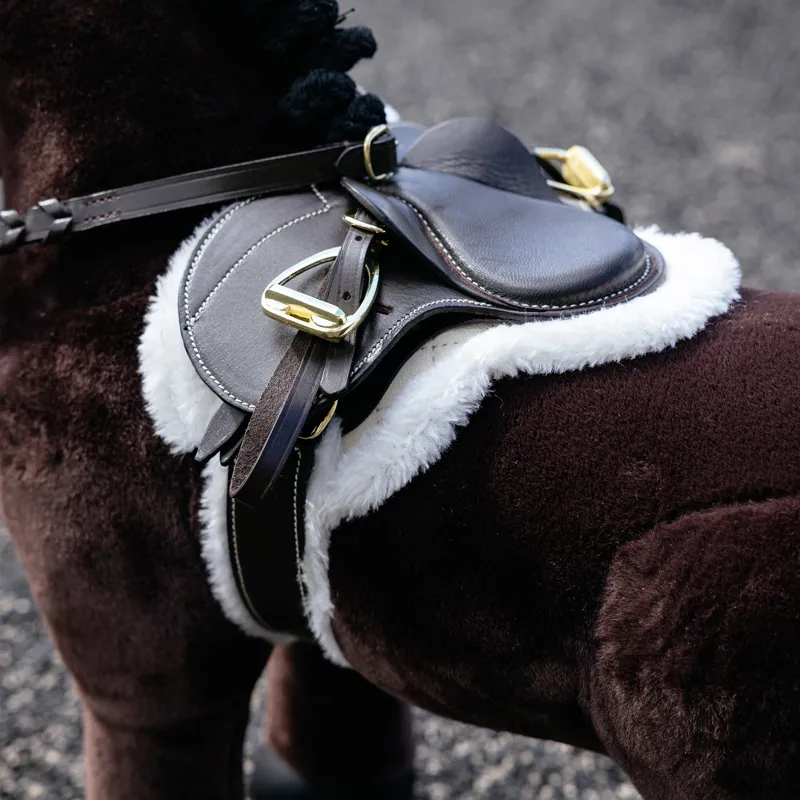 LeMieux Toy Pony Hunter Saddle Pad and Girth - Brown-2