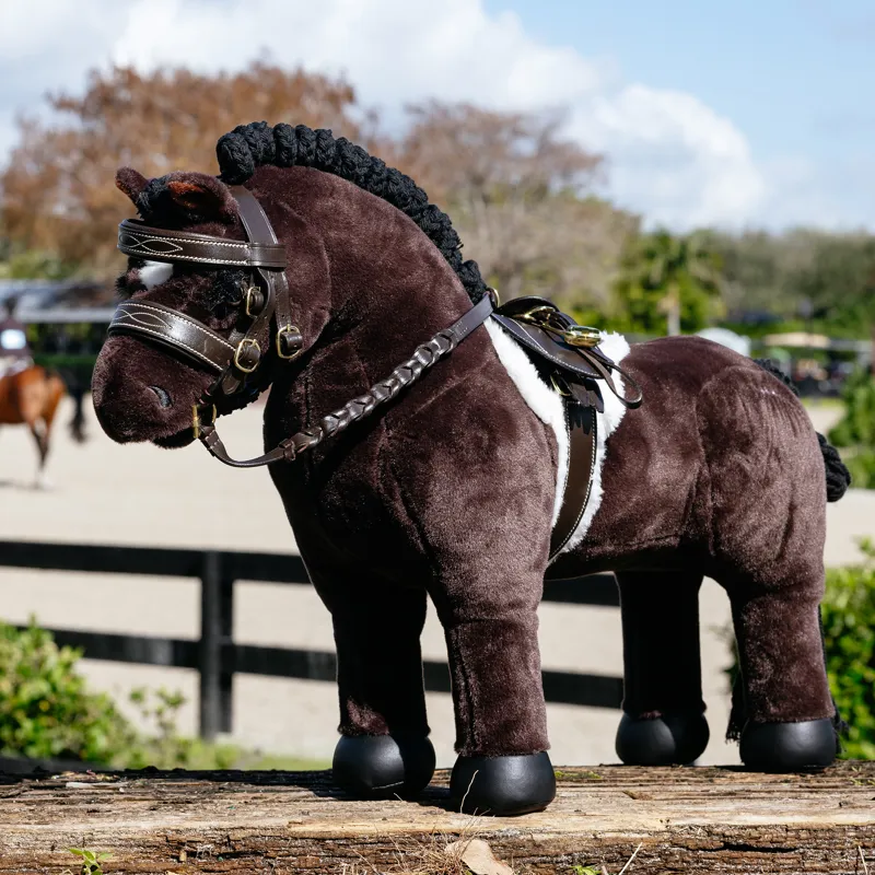 LeMieux Toy Pony Hunter Saddle Pad and Girth - Brown-3
