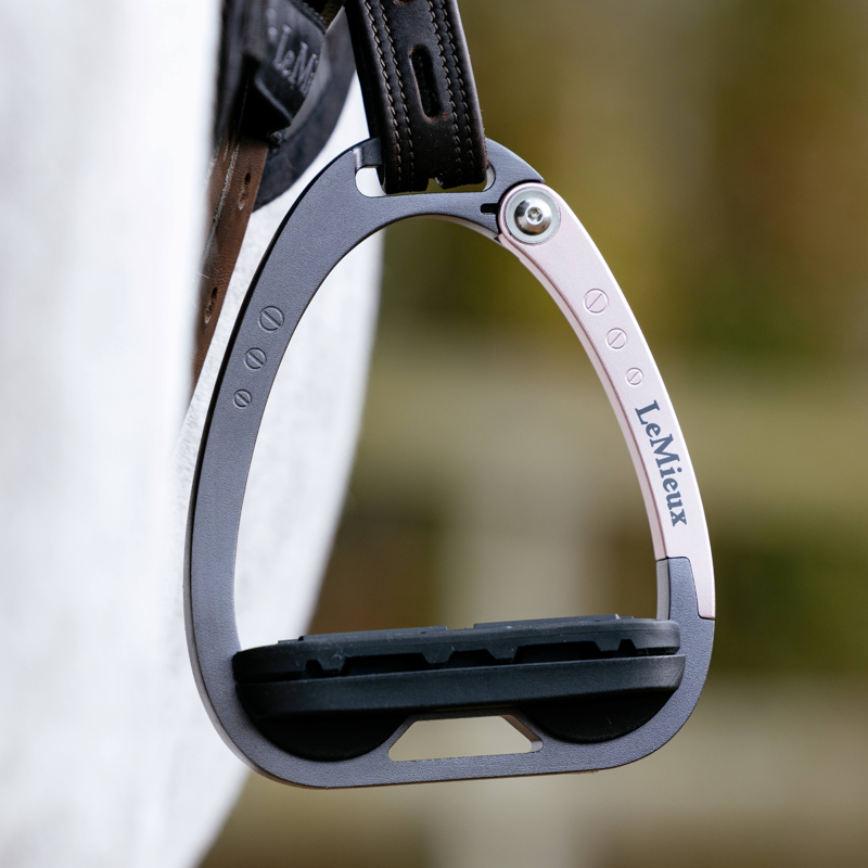 LeMieux Junior Vector Balance Stirrup Irons - Rose Gold-4