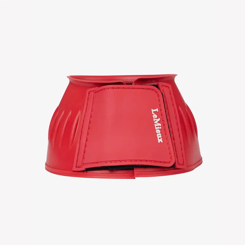 LeMieux Rubber Bell Boots - Coral-1