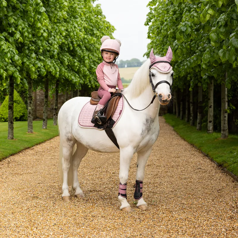 LeMieux Mini Suede Close Contact Square - Blossom-1