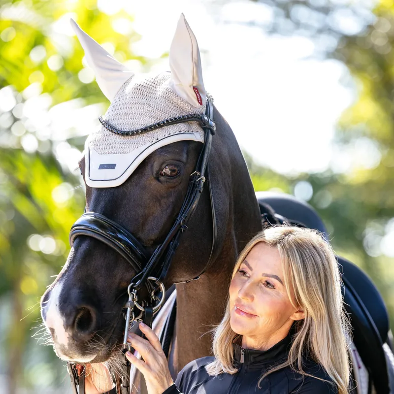 LeMieux Essence Acoustic Fly Hood - Stone-1