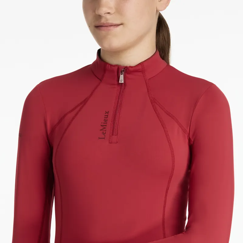 LeMieux Young Rider Classique Base Layer - Chilli-3