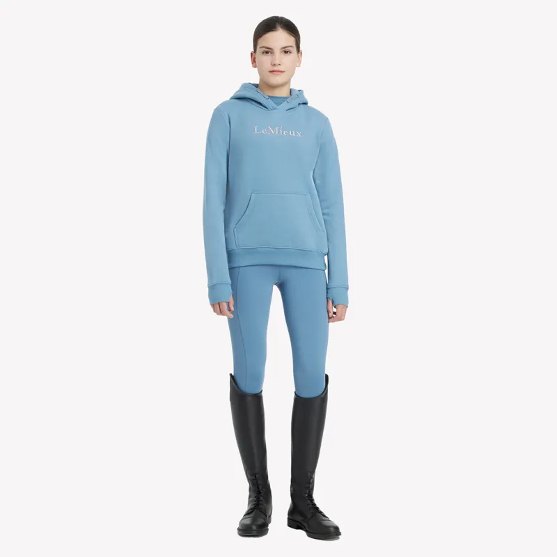LeMieux Young Rider Classique Hoodie - Ice Blue-4