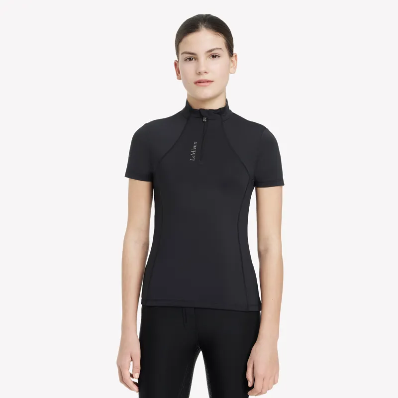 LeMieux Young Rider Classique Short Sleeve Base Layer - Black-1