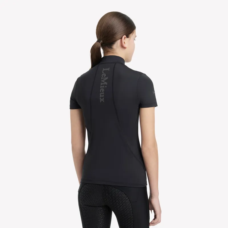 LeMieux Young Rider Classique Short Sleeve Base Layer - Black-3