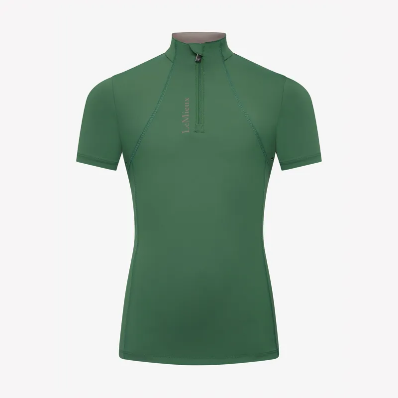LeMieux Young Rider Classique Short Sleeve Base Layer - Hunter Green