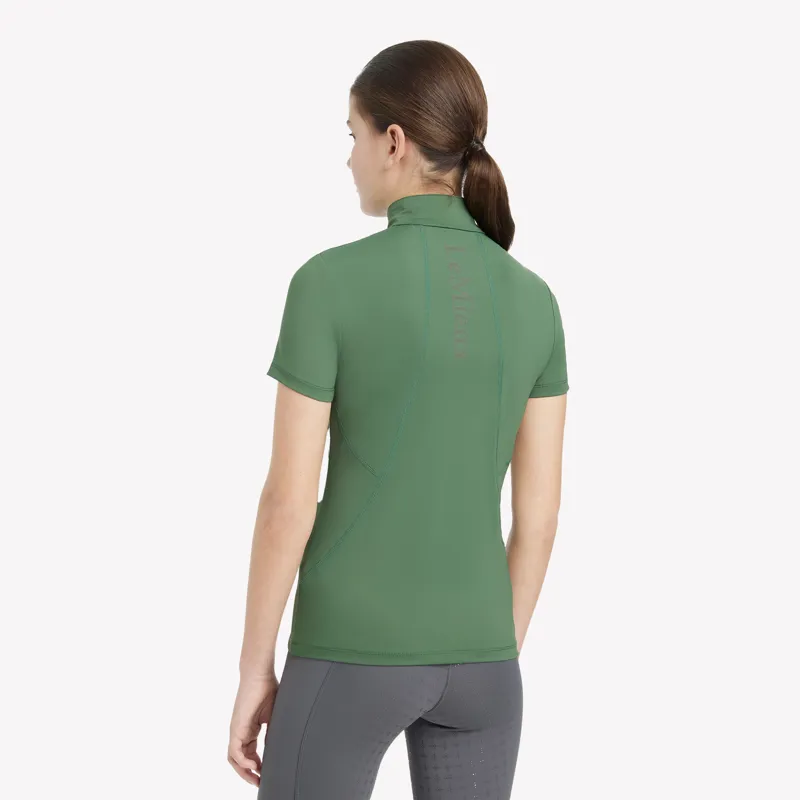 LeMieux Young Rider Classique Short Sleeve Base Layer - Hunter Green-3