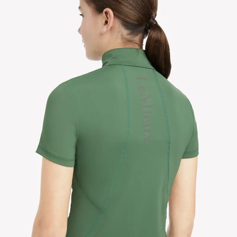 LeMieux Young Rider Classique Short Sleeve Base Layer - Hunter Green-4
