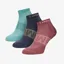 LeMieux Trainer Socks 3 Pack - Rosewood/Dusk/Aqua