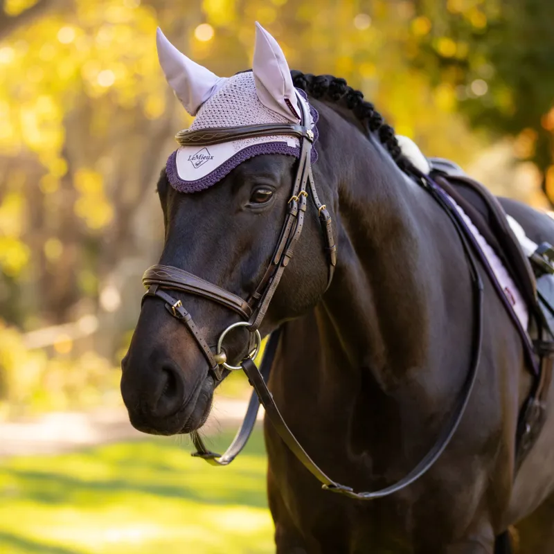 LeMieux Classic Fly Hood - Lilac-1