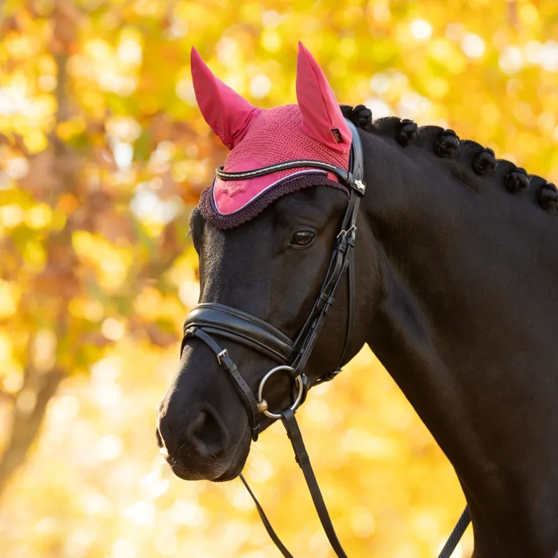 LeMieux Loire Fly Hood - Cranberry-1