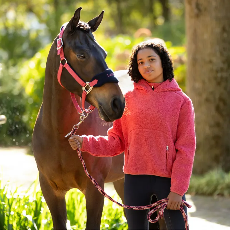 LeMieux Vogue Headcollar and Leadrope - Cranberry-2