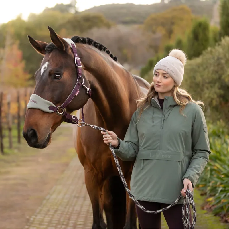 LeMieux Vogue Headcollar and Leadrope - Damson-2