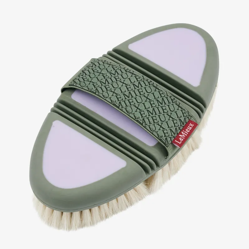 LeMieux Flexi Goat Hair Body Brush - Lilac